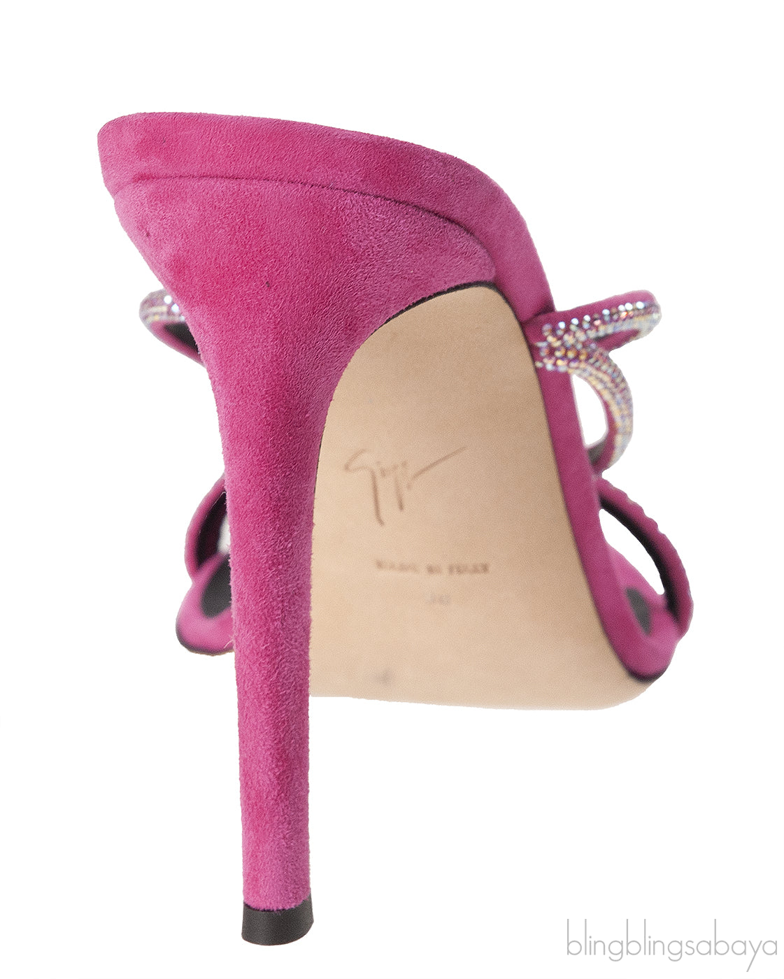 Pink Julianne Crystal Embellished Sandals