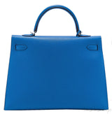 Kelly 35 Blue Mykonos Epsom Sellier