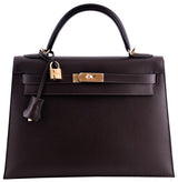 Kelly 32 Choco Sellier Epsom