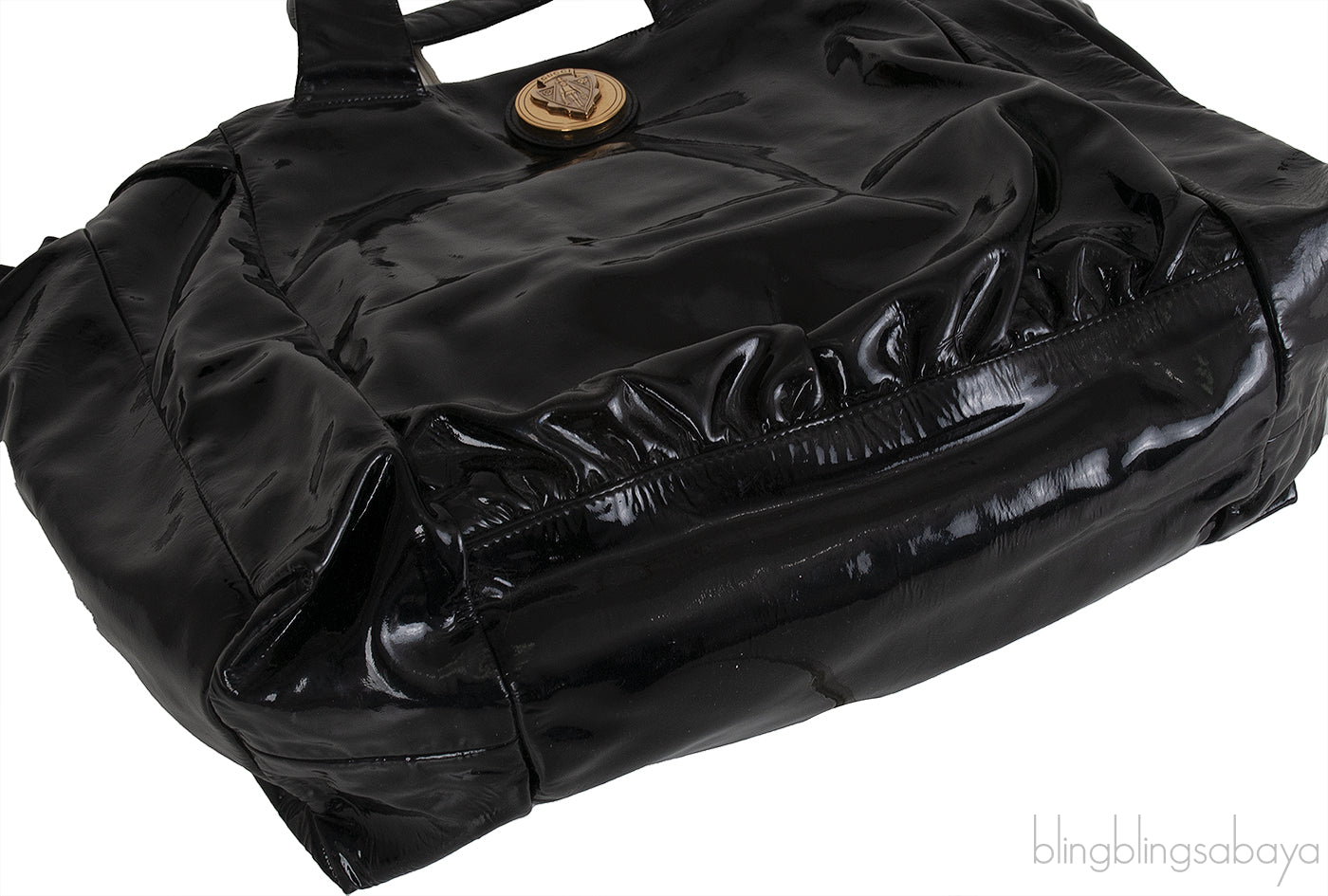 Hysteria Black Patent Leather Tote