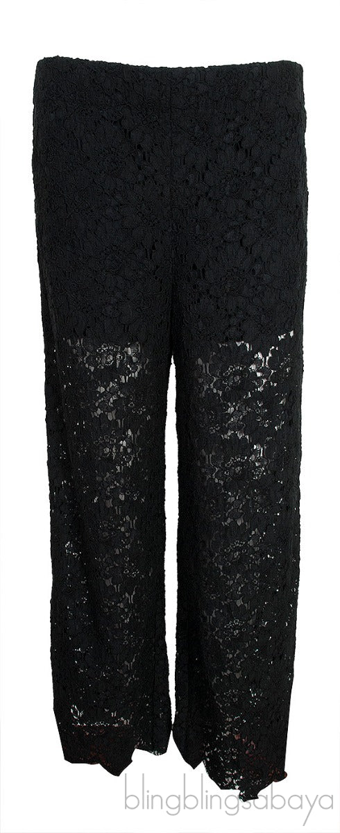 Black Lace Trouser