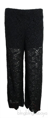 Black Lace Trouser