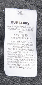 Grey Monogram Print Scarf Detail Wool Vest