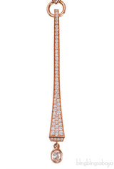 Hermes Clou de Forge Rose Gold Diamond Pendant