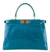 Aqua Blue Crocodile Peek-a-boo