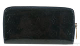 Dark Green Monogram Zip Wallet