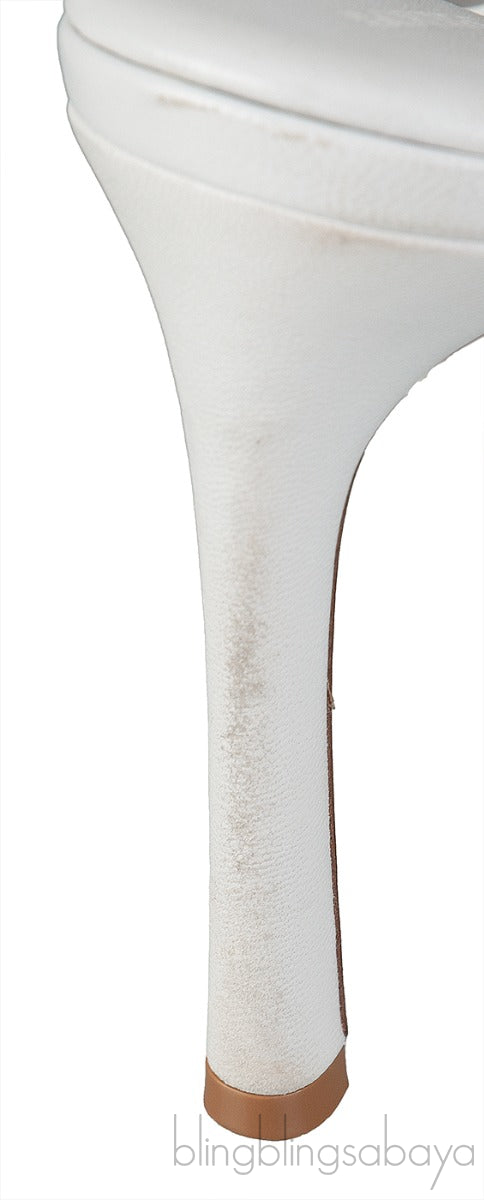 Curve Optic White Sandals
