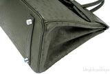 Birkin 30 Ostrich Vert Olive PHW