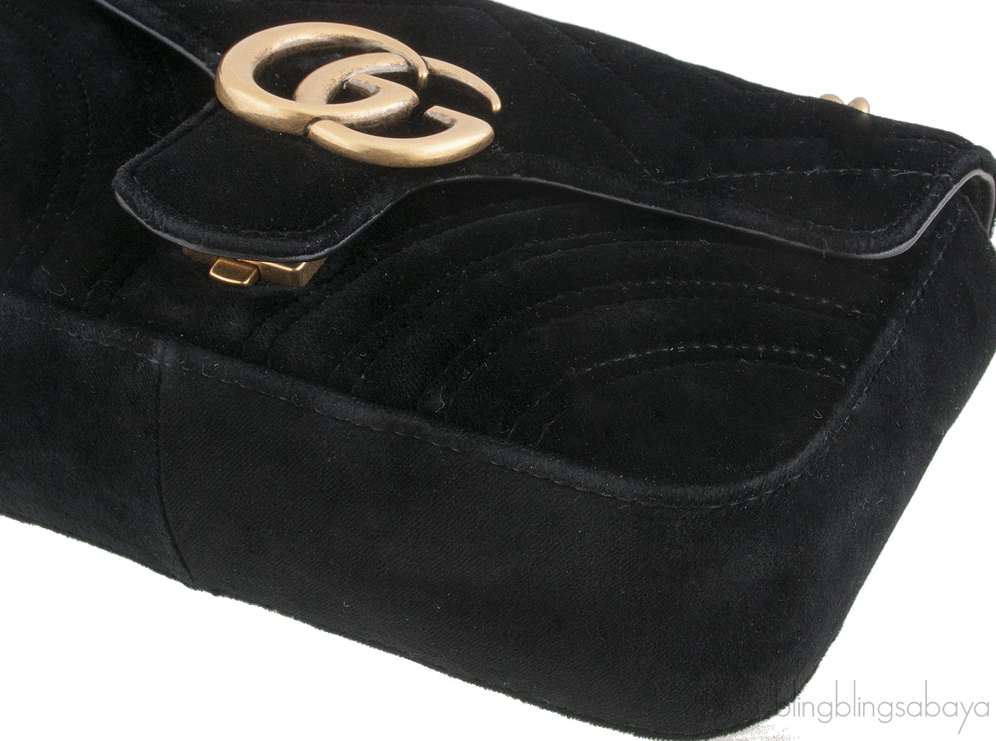 Black Marmont Velvet Mini Bag