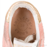 Coral & Gold Super Star Kids Sneaker