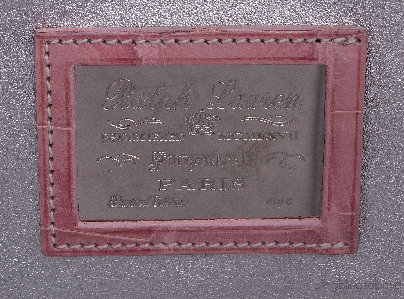 Ricky Light Pink Alligator Bag