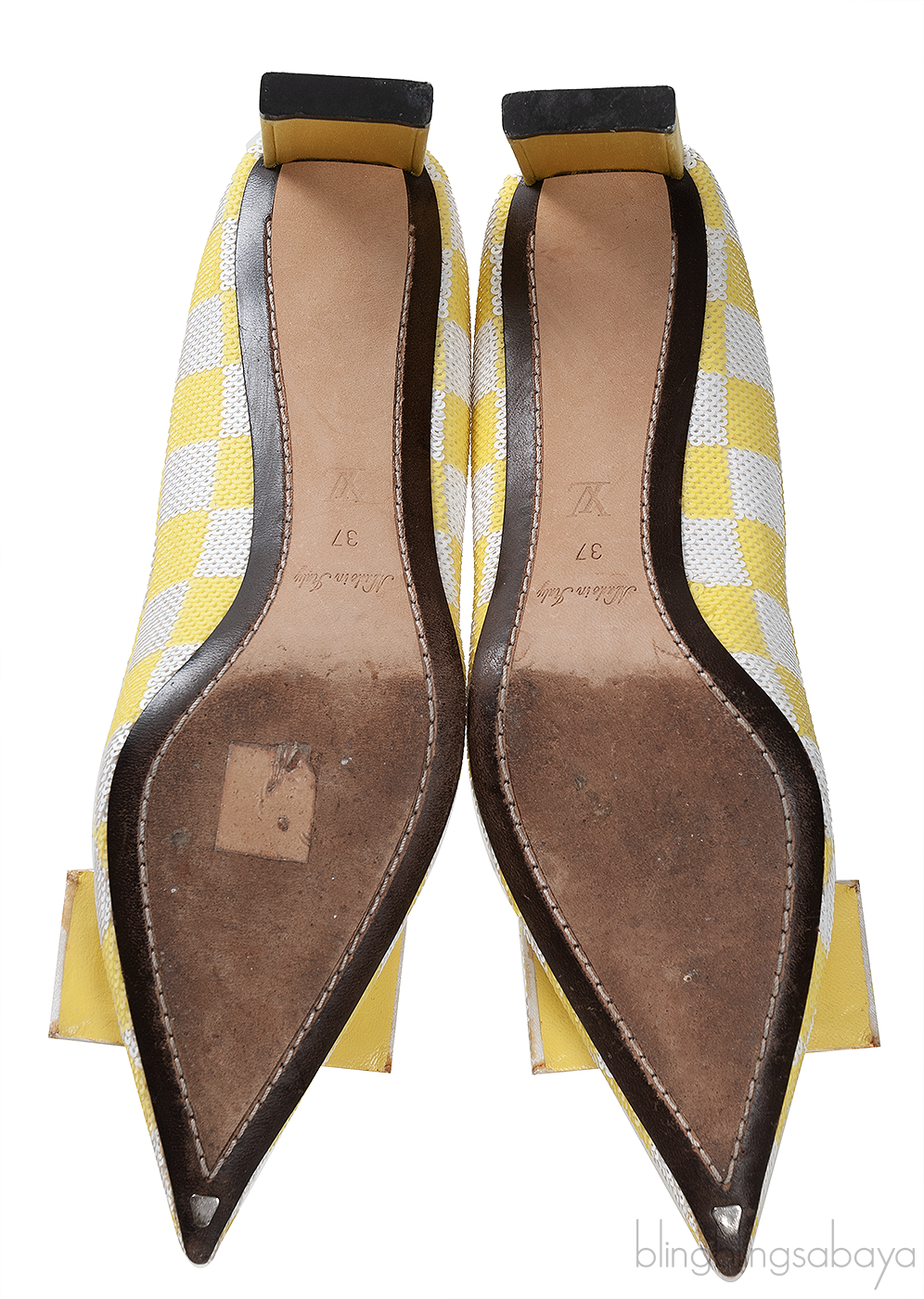Louis Vuitton Bi-color Sequin Magic Square Satin Pump
