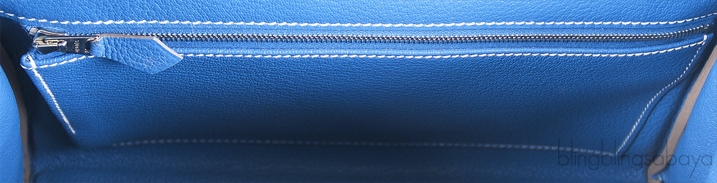 Hermès Kelly 28 Retourne Blue Celeste Mykonos Candy Epsom PHW