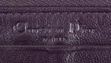 Dior Plum Cannage Patent Continental Wallet
