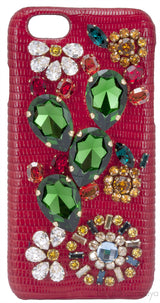 Crystal Red Lizard Effect Iphone Case