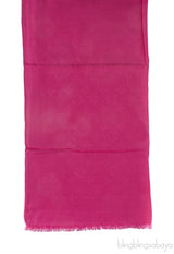 Monogram Fuchsia Pink Stole