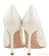 Floral Lace Ivory Hangisi Pump