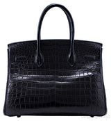 Birkin 30 Black Matte Nilo Croco