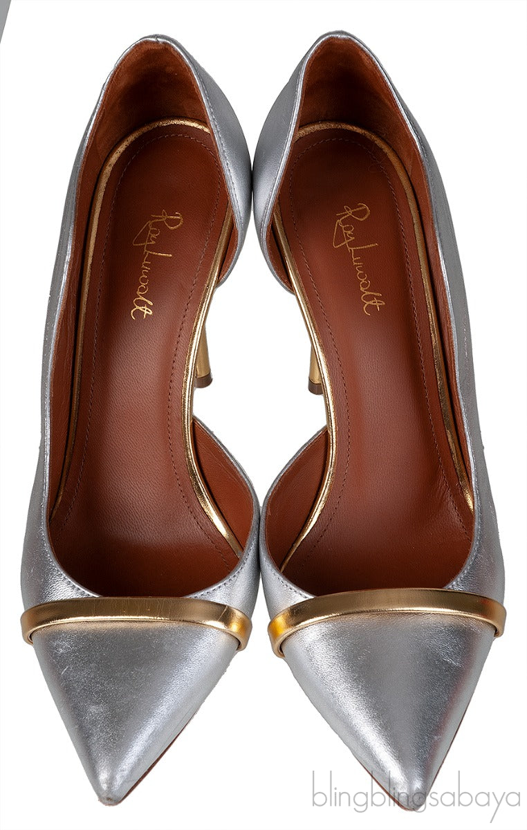 Silver & Gold Pointed Toe Heels