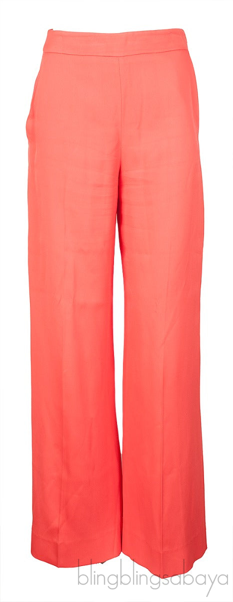 Orange High Rise Trouser