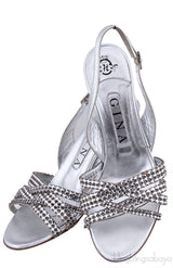 Maggie Crystal Slingback Sandals