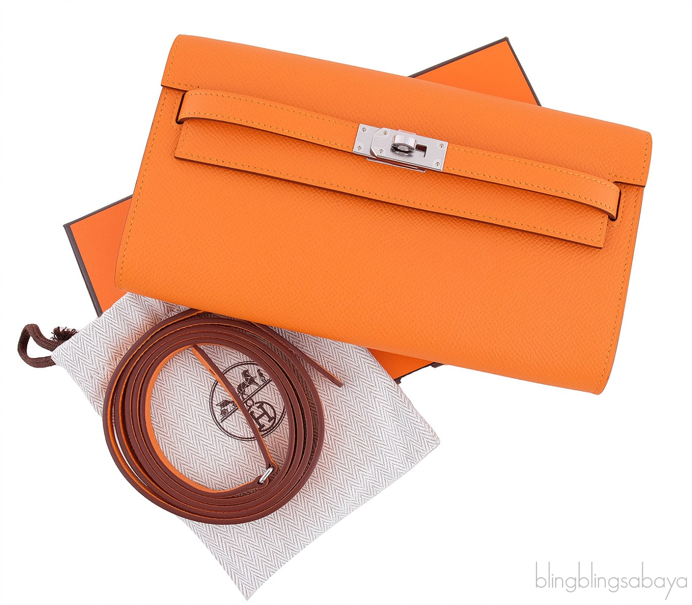 Kelly Classique To Go Wallet Apricot PHW