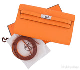 Kelly Classique To Go Wallet Apricot PHW