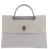 Diorever Grey Crocodile Medium Bag