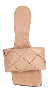 Bottega Veneta Nude Lido Intrecciato Square Toe Mule 38