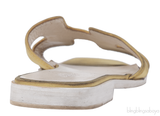 Hermes Oran Yellow Fabric Sandals