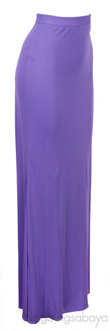 Purple Stretch Maxi Skirt