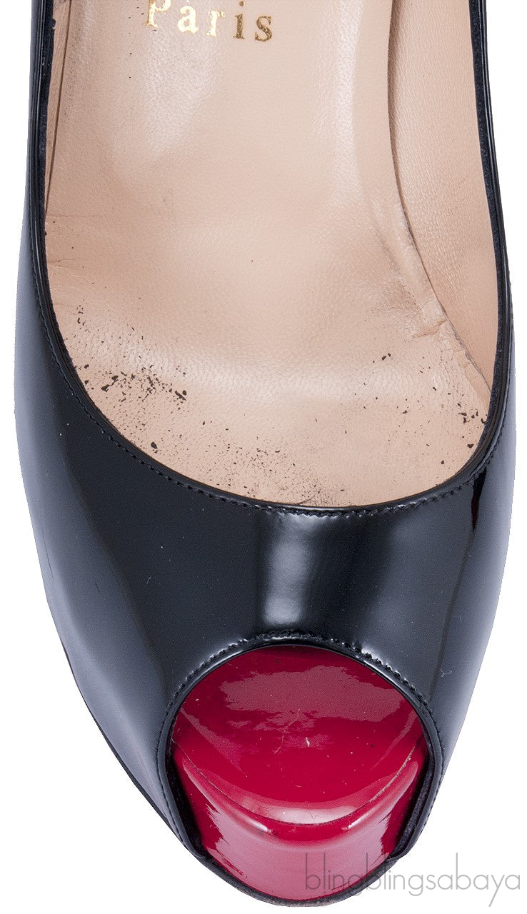 Black Patent Very Prive 120 Pump