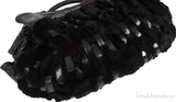 Black Python and Mink Fur Bag