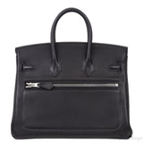 Birkin Rock 25 Black Volupto PHW Hermes Limited Edition