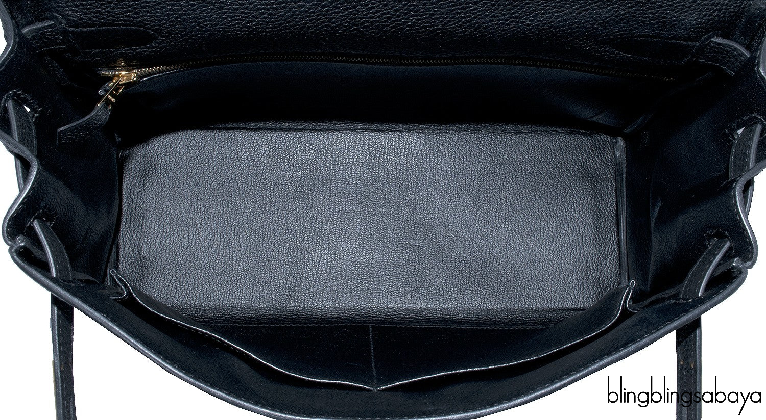 Kelly 32 Black Taurillon Clem. GHW