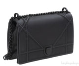 Dior Diorama Black Ultra Matte Medium Shoulder Bag
