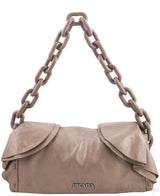 Beige Ruffle Shoulder Bag*