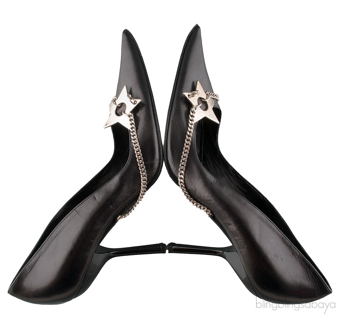 Pointed Star Chain Heels