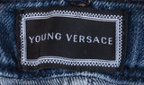 Logo Medusa Pattern Kids Denim Jeans