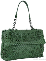 Green Intrecciato Olympia Bag