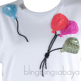 Balloon Embellished T-shirt