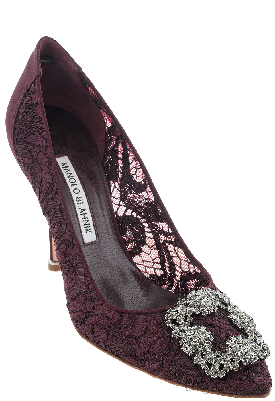 Maroon Lace Hangisi Pump