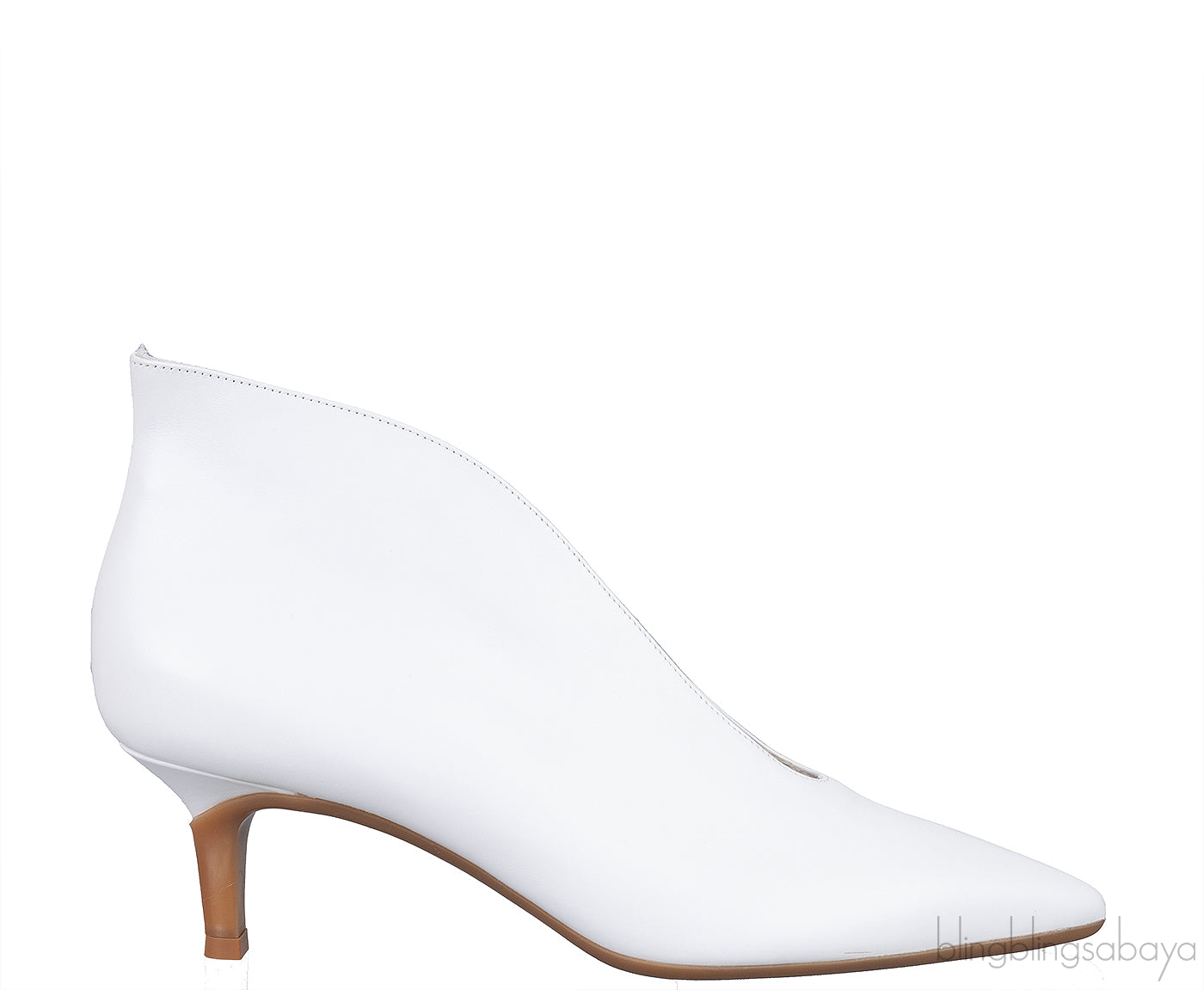 White Pointed Toe Heels