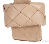 Bottega Veneta Nude Lido Intrecciato Square Toe Mule 38