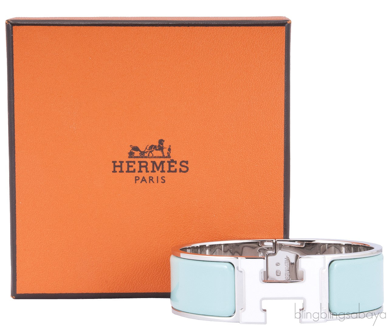 Bi-color Clic Clac H Wide Bracelet