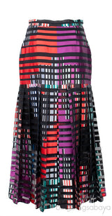 Multicolor Fendi Pleated Skirt