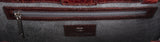 Burgundy Crocodile Top Handle Bag