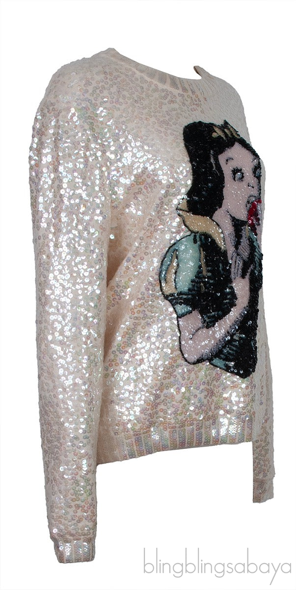 Off-White Disney Sequin Embellished Sweatshirt
