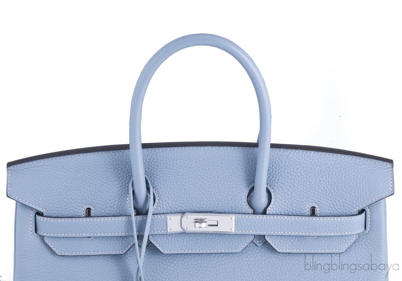 Birkin 35 Blue Lin Togo