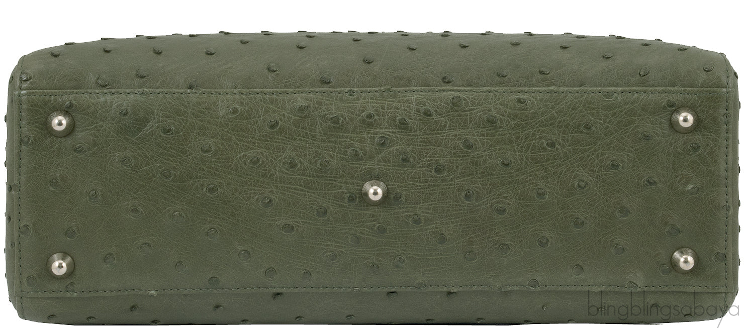 Lady Dior Olive Green Ostrich